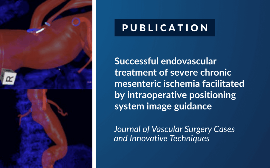 Journal of Vascular Surgery: Successful endovascular treatment of severe chronic mesenteric ischemia facilitated with IOPS