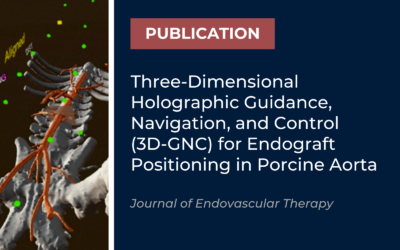 Journal of Endovascular Therapy: Three-Dimensional Holographic Guidance, Navigation, and Control for Endograft Positioning in Porcine Aorta